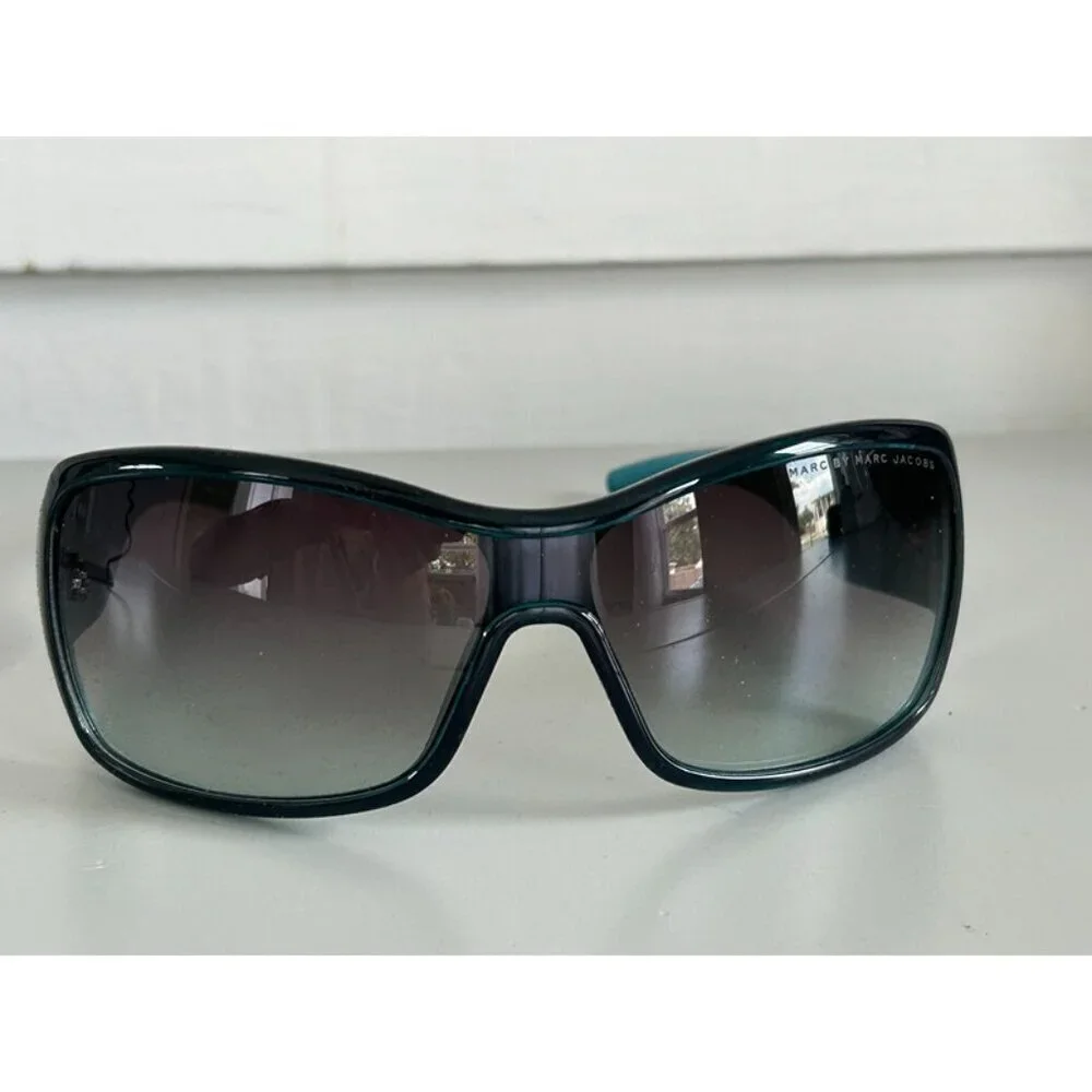 Marc Jacobs MMJ020/N/S Women's Teal Black Gradient Oversized Designer Sunglasses